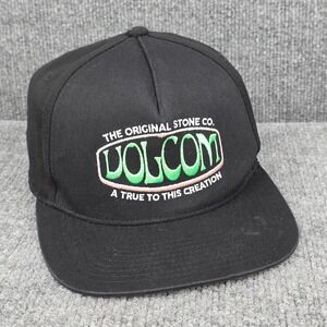 Volcom Hat Cap Mens Adjustable Strap Back Black Skater Y2k Streetwear Retro
